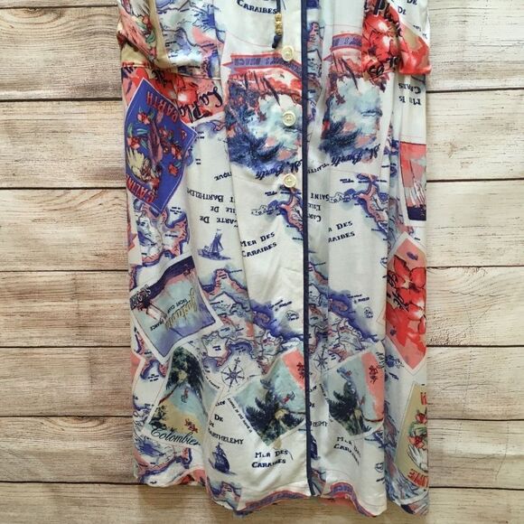 NEW WITH TAGS PETER‎ SOM FOR DESIGN NATION ISLE FRANCE PRINT MAXI SKIRT - Picture 3 of 10
